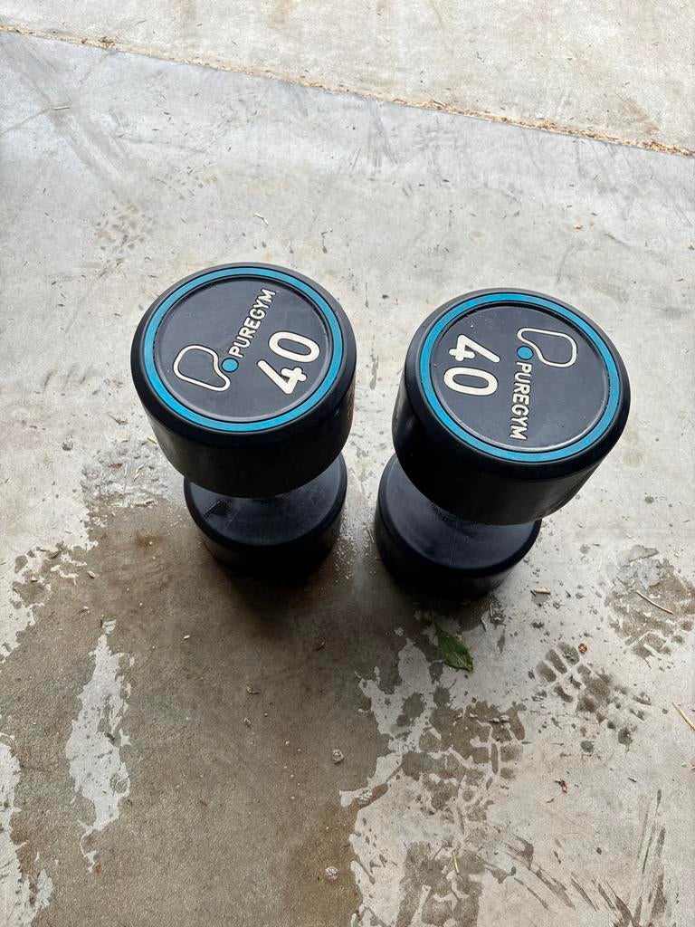 Puregym PU Dumbbellset 2 x 40 kg, Ophalen, Dumbbell, Armen, Puregym