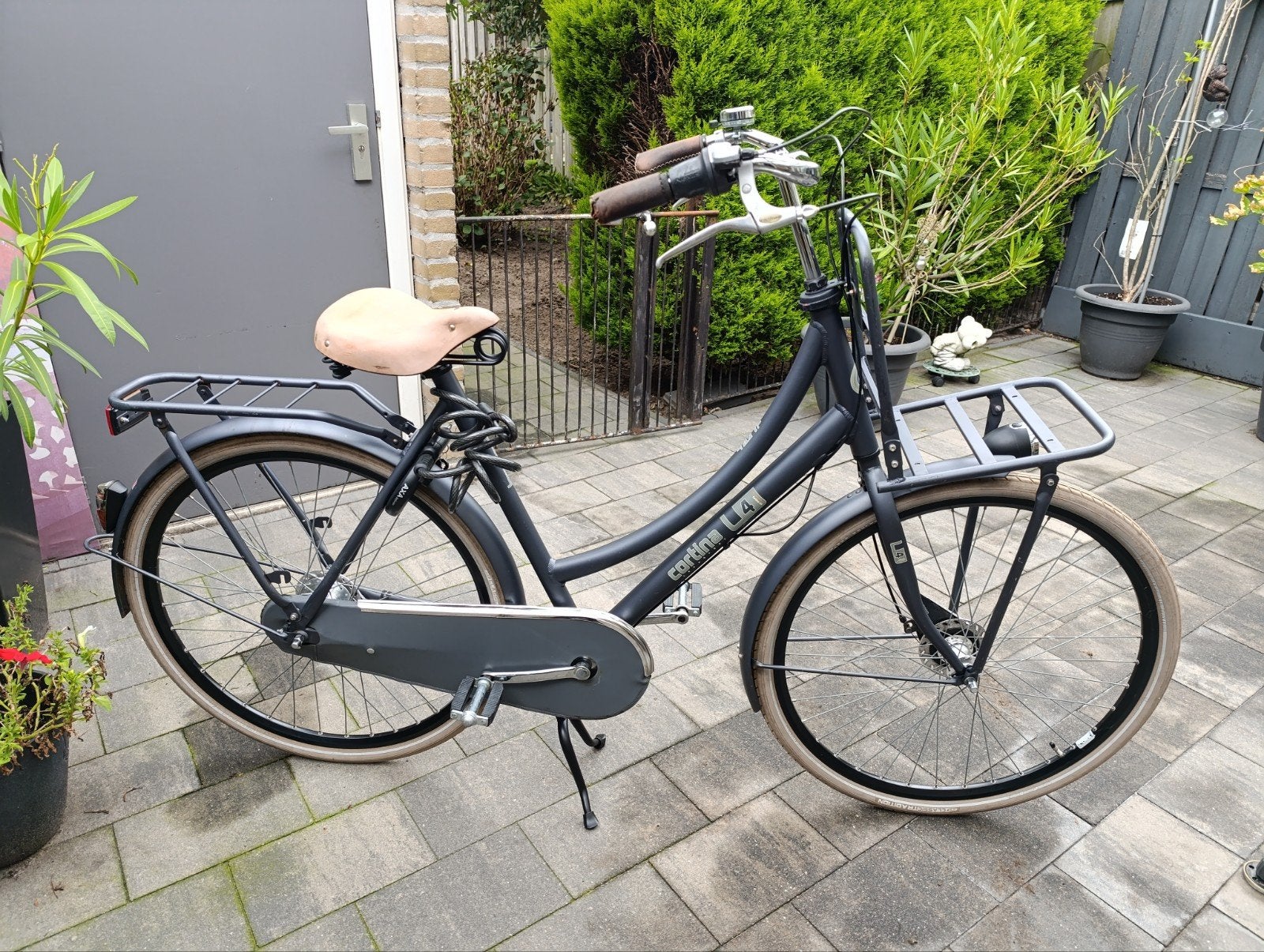 CORTINA U4 28 INCH 7 VERS FRAME 57 CM ROLLER BREAK REM IZGST, Ophalen, Gebruikt, Cortina U4 transportfiets, Versnellingen
