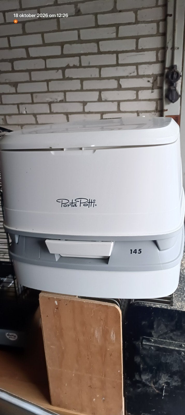 Porta Potti campingtoilet - weinig gebruikt, Caravans en Kamperen, Ophalen, Zo goed als nieuw