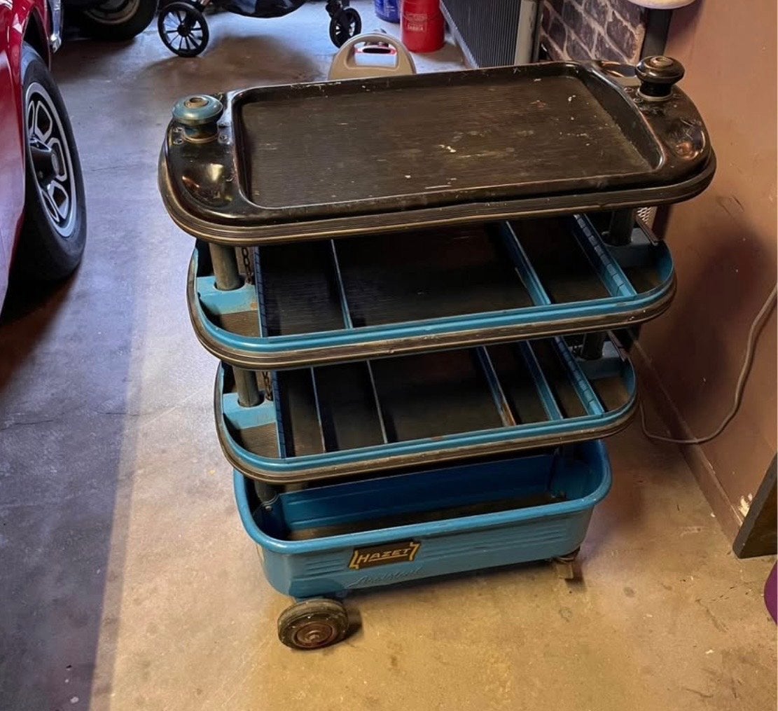 Hazet Assistent Gereedschapswagen - Vintage Blauw, Auto diversen, Ophalen, Gebruikt