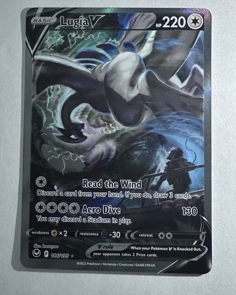 Lugia V 186/195, Ophalen of Verzenden, Nieuw, Losse kaart, Foil