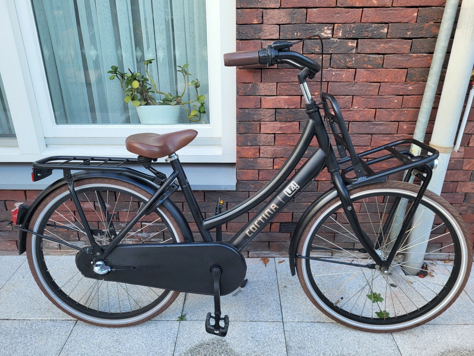 Cortina U4 Transportfiets 24 inch mat zwart frame 42, Fietsen en Brommers, Ophalen, Gebruikt, 24 inch, Overige merken