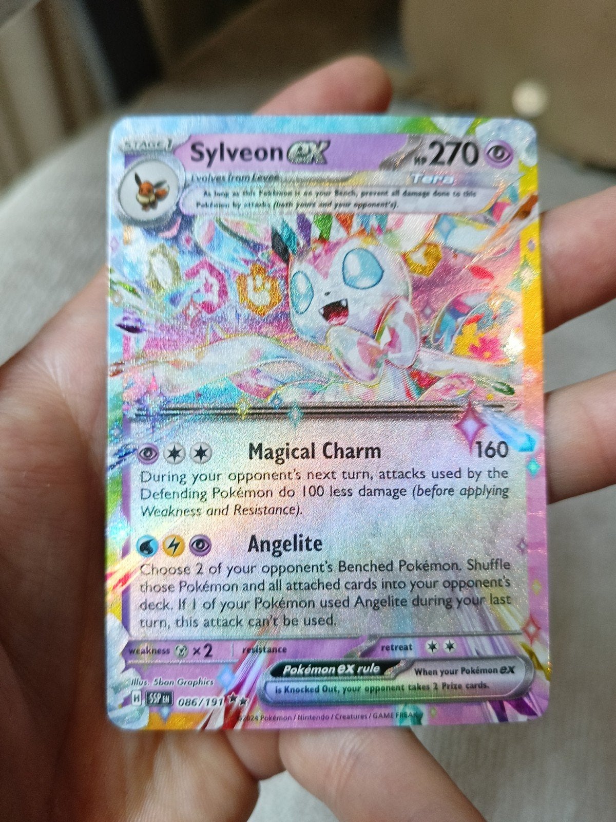 Sylveon EX Full Art 086/191 XY Generations Pokémon Kaart, Hobby en Vrije tijd, Verzamelkaartspellen | Pokémon, Ophalen of Verzenden