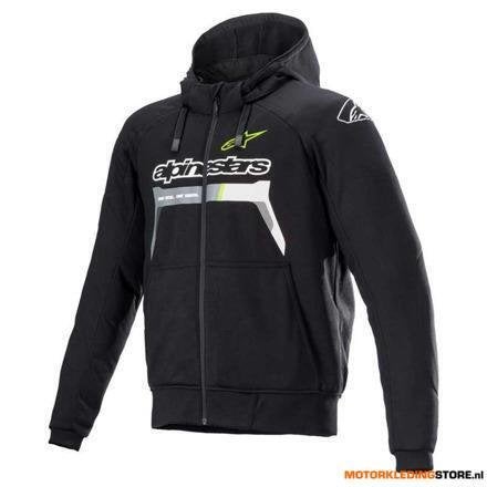 Alpinestars CHROME IGNITION HOODIE, Zwart-Geel-Fluor, Motoren, Ophalen of Verzenden, Nieuw met kaartje