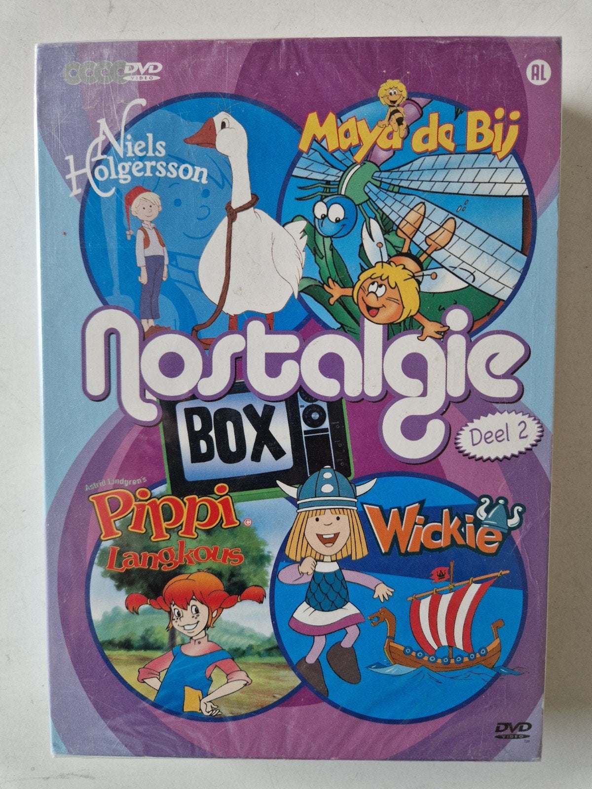 Nostalgie Box Deel 2 - Niels Holgersson, Maya, Pippi, Wickie, Gebruikt, Animatie, Verzamelbox, Alle leeftijden