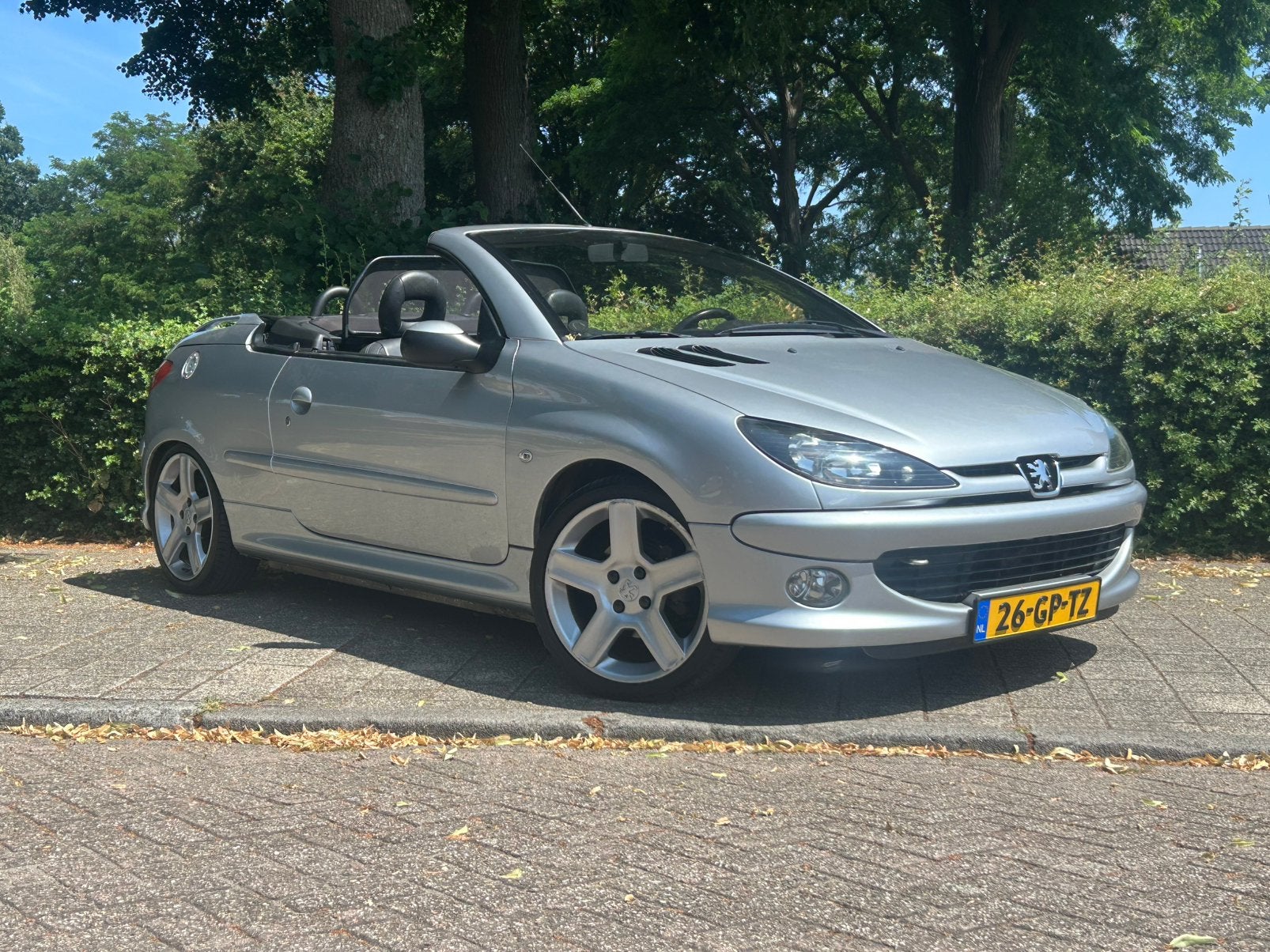 Peugeot 206 2.0 16V CC 2001 liefhebbers auto!, Auto's, Peugeot, 136 pk, Zwart, 4 cilinders, Cabriolet