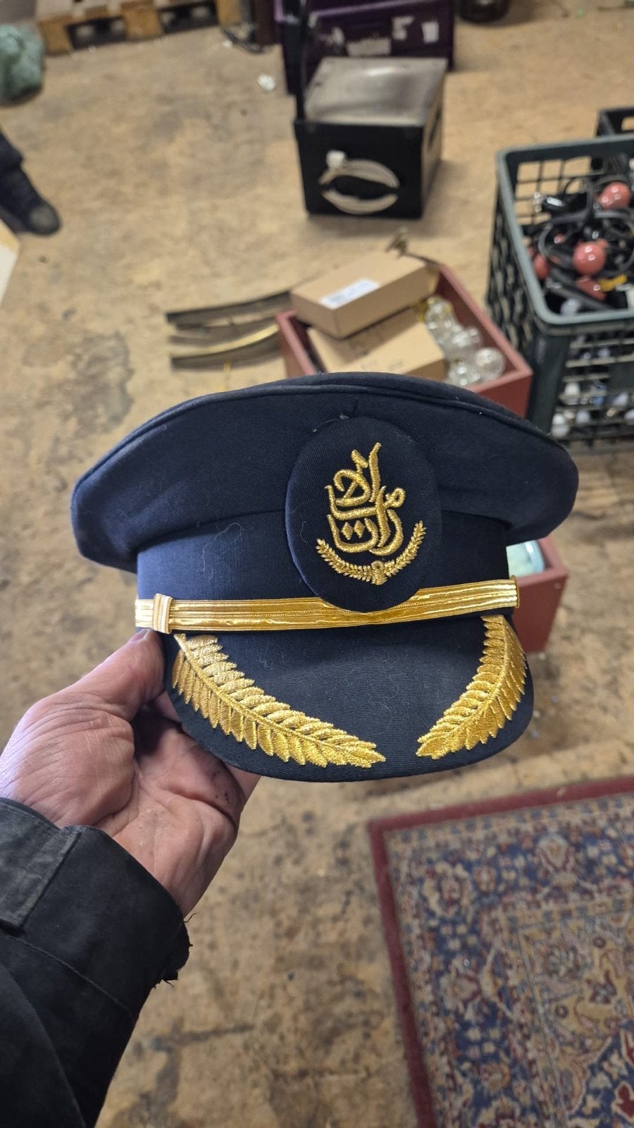 Emirates Pilotenpet - Origineel Uniform Hoofddeksel, Ophalen, Gedragen, One size fits all, Pet