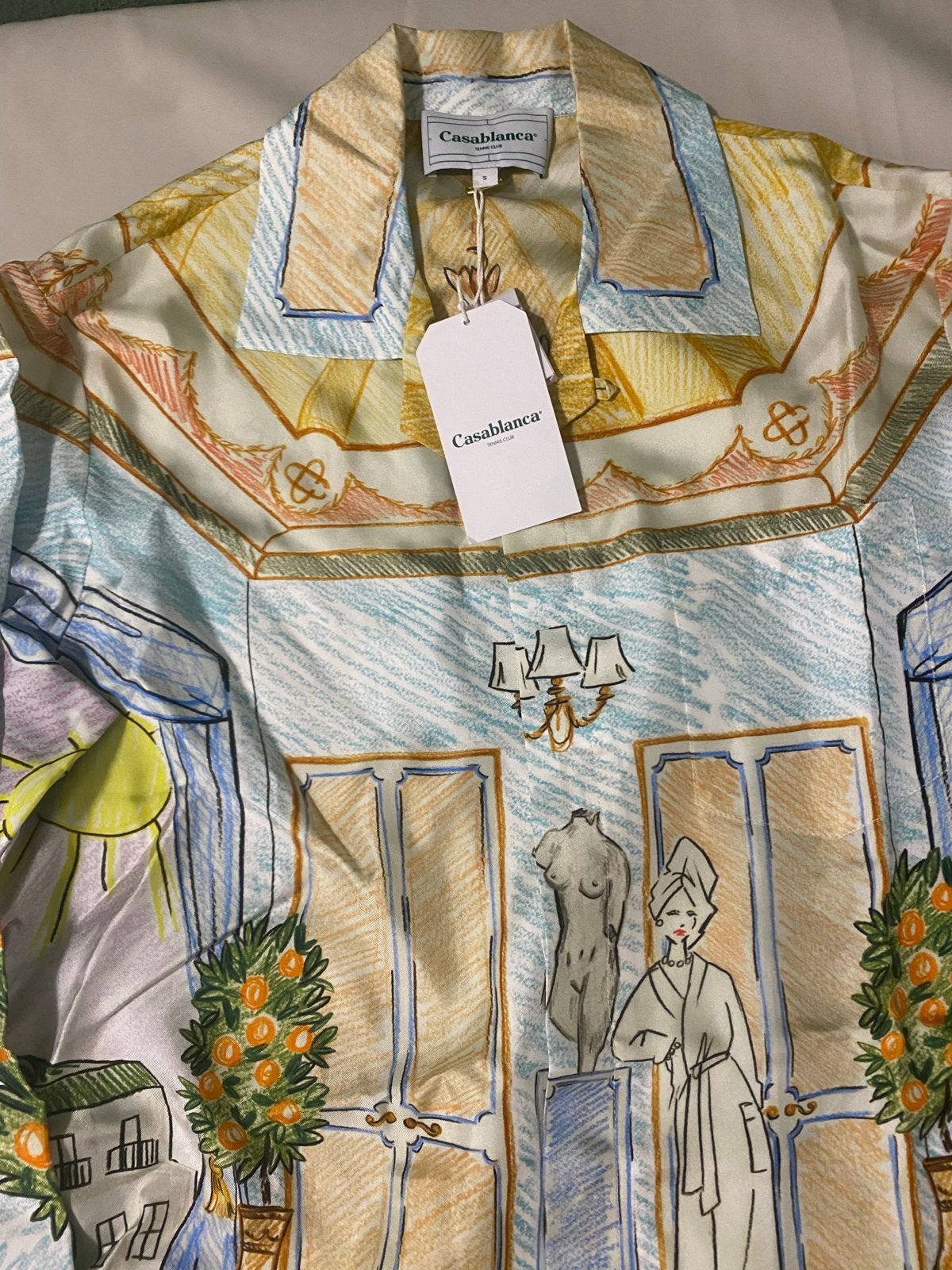 Casablanca L’Appartement De Rêve Zijden Blouse Maat S, Ophalen of Verzenden, Nieuw, Meerkleurig, Halswijdte 38 (S) of kleiner