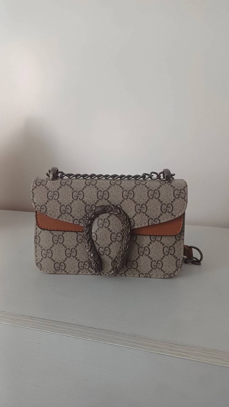 Gucci Dionysus schoudertasje, Ophalen of Verzenden, Zo goed als nieuw, Beige, Schoudertasje