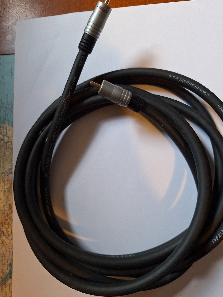Profigold Digitale Coaxiale Audio / Subwoofer Kabel – 3 M, Ophalen of Verzenden, Zo goed als nieuw, 2 tot 5 meter, Interlink-kabel