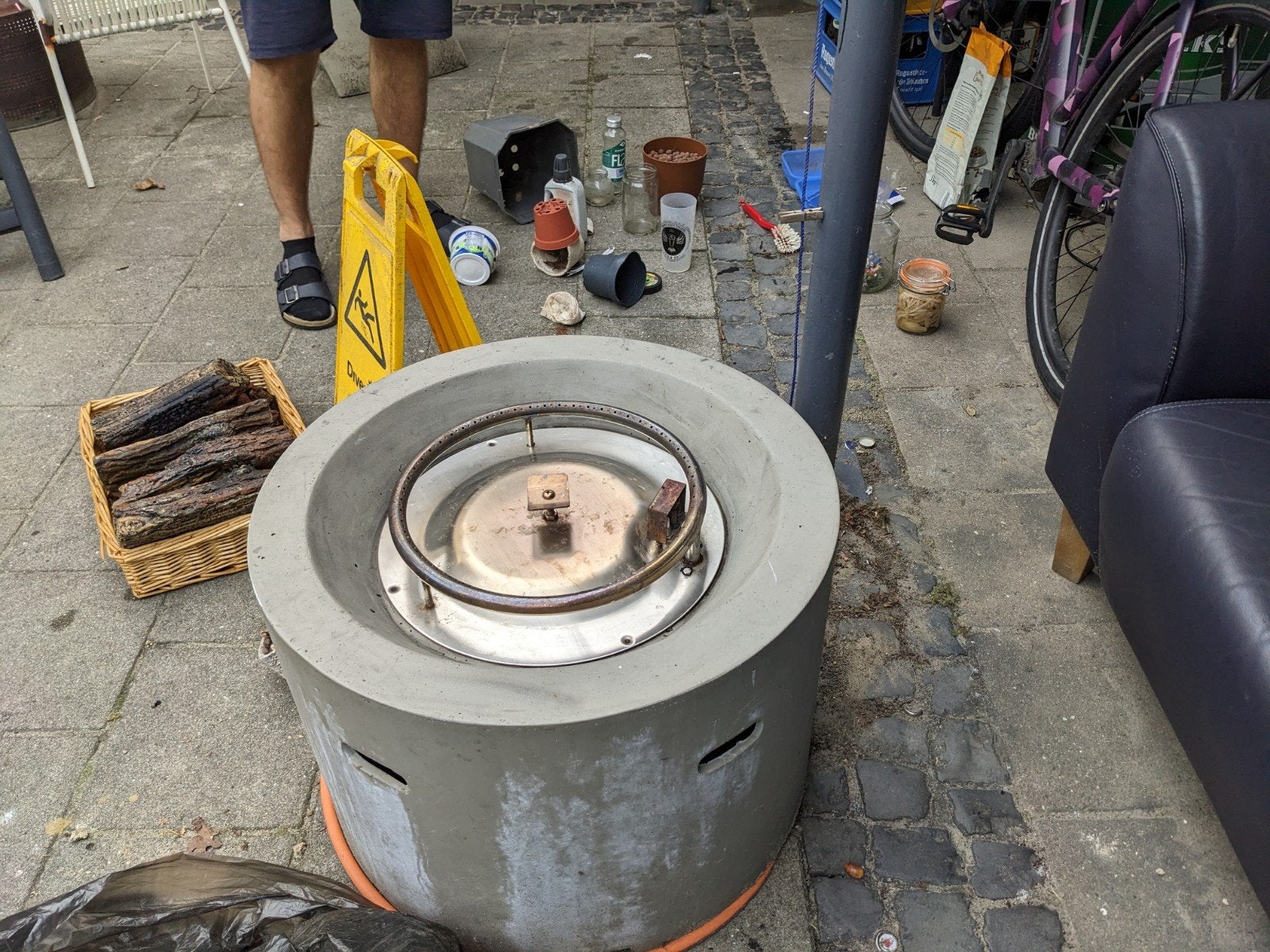 Propaan haard, Minder dan 3 m³, Ophalen