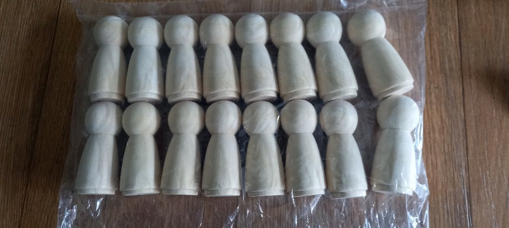 Pegdoll houten knutsel poppetjes * Nieuw *., Ophalen of Verzenden, Nieuw, Hout, Knutselwerk