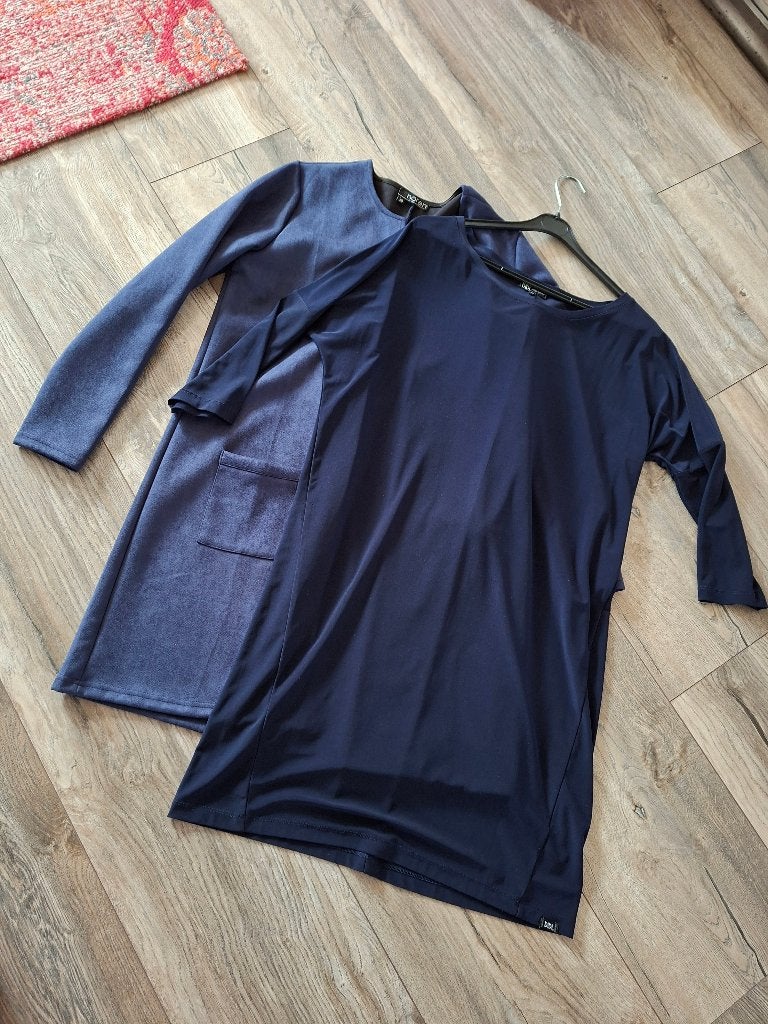 Loose fit elegant sportief oversized DIDI jurk 40 42 44, Maat 42/44 (L), Zo goed als nieuw, Onder de knie, Verzenden