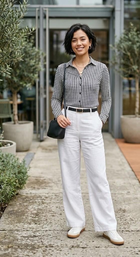 blouse Angelle Milan /pied de poule, Overige kleuren, Angelle Milan, Verzenden, Zo goed als nieuw