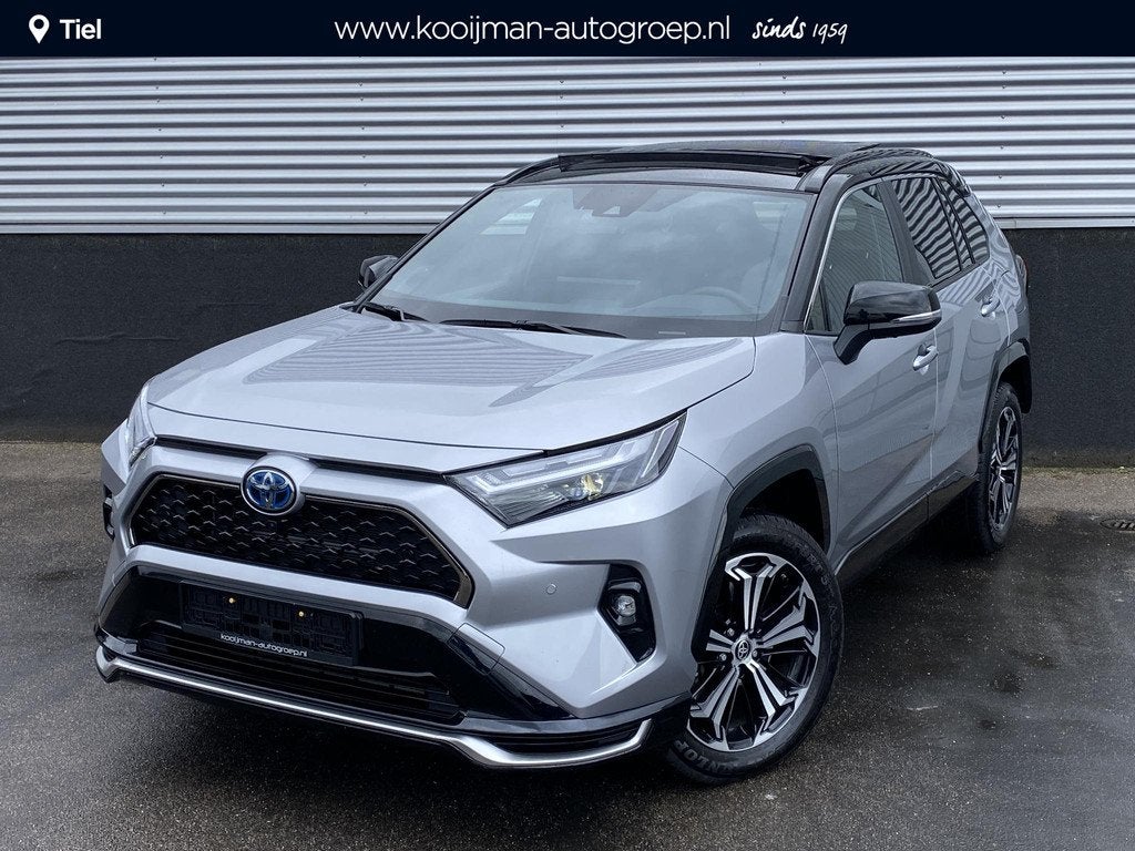 Toyota RAV4 2.5 Plug-in Hybrid AWD Bi-Tone Plus Schuif/kante, Auto's, Toyota, Bedrijf, Te koop, Rav4, 360° camera, 4x4, ABS, Achteruitrijcamera