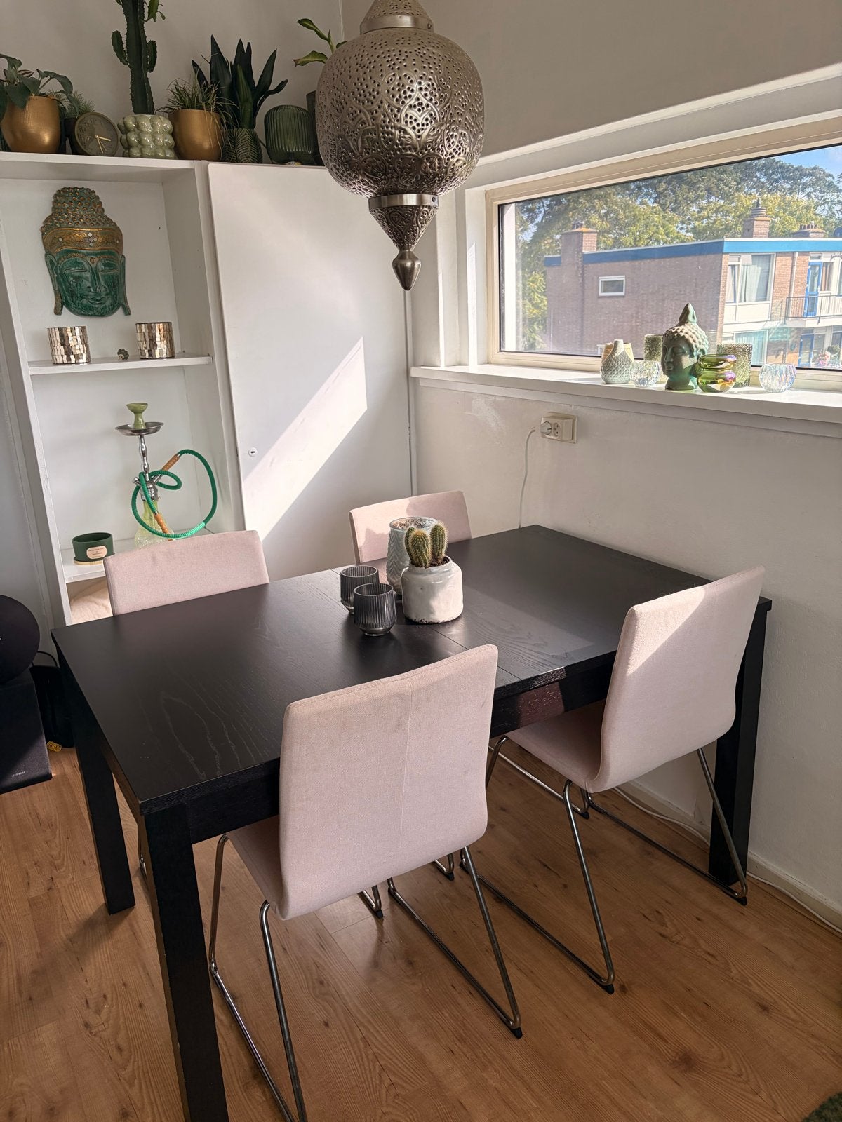 Eettafel 140 cm- 85 cm uitschuifbaar tot 200 cm), Ophalen, Gebruikt, 100 tot 150 cm, 50 tot 100 cm