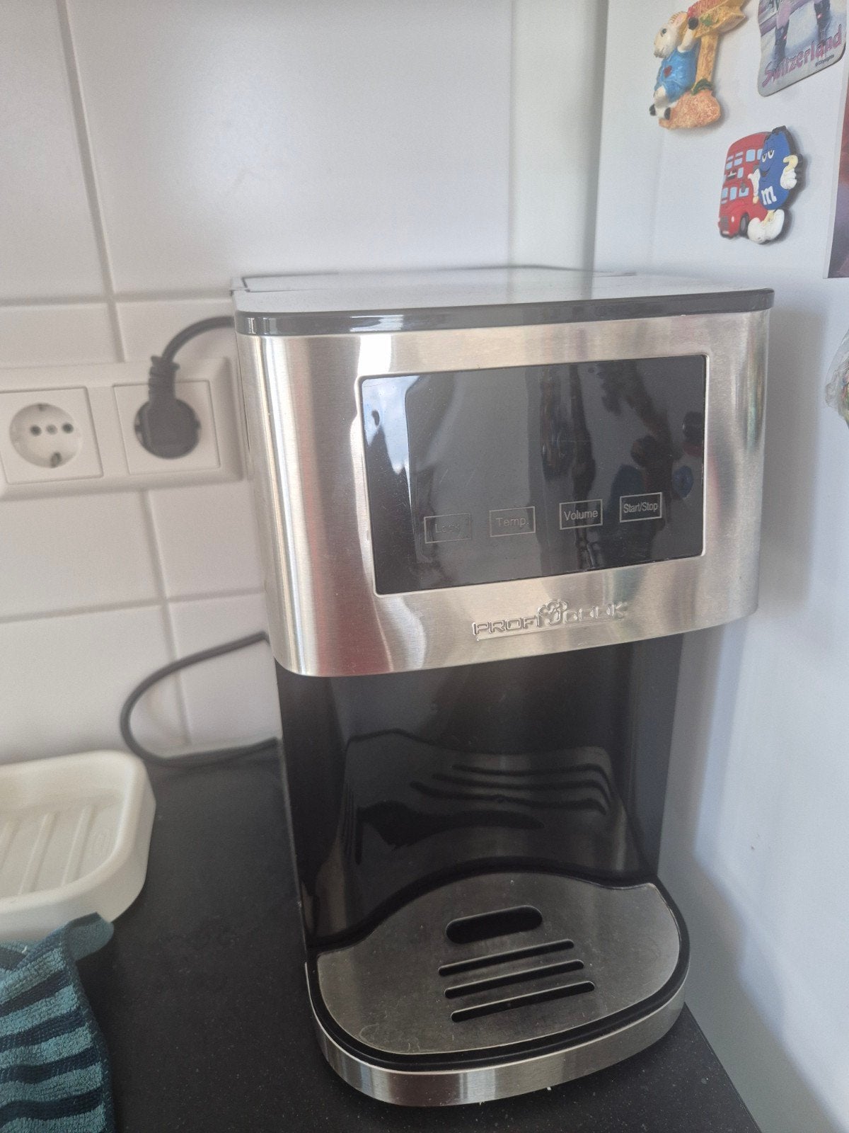 Proficook Heetwaterdispenser, 2 liter of meer, Ophalen, Gebruikt, Rvs
