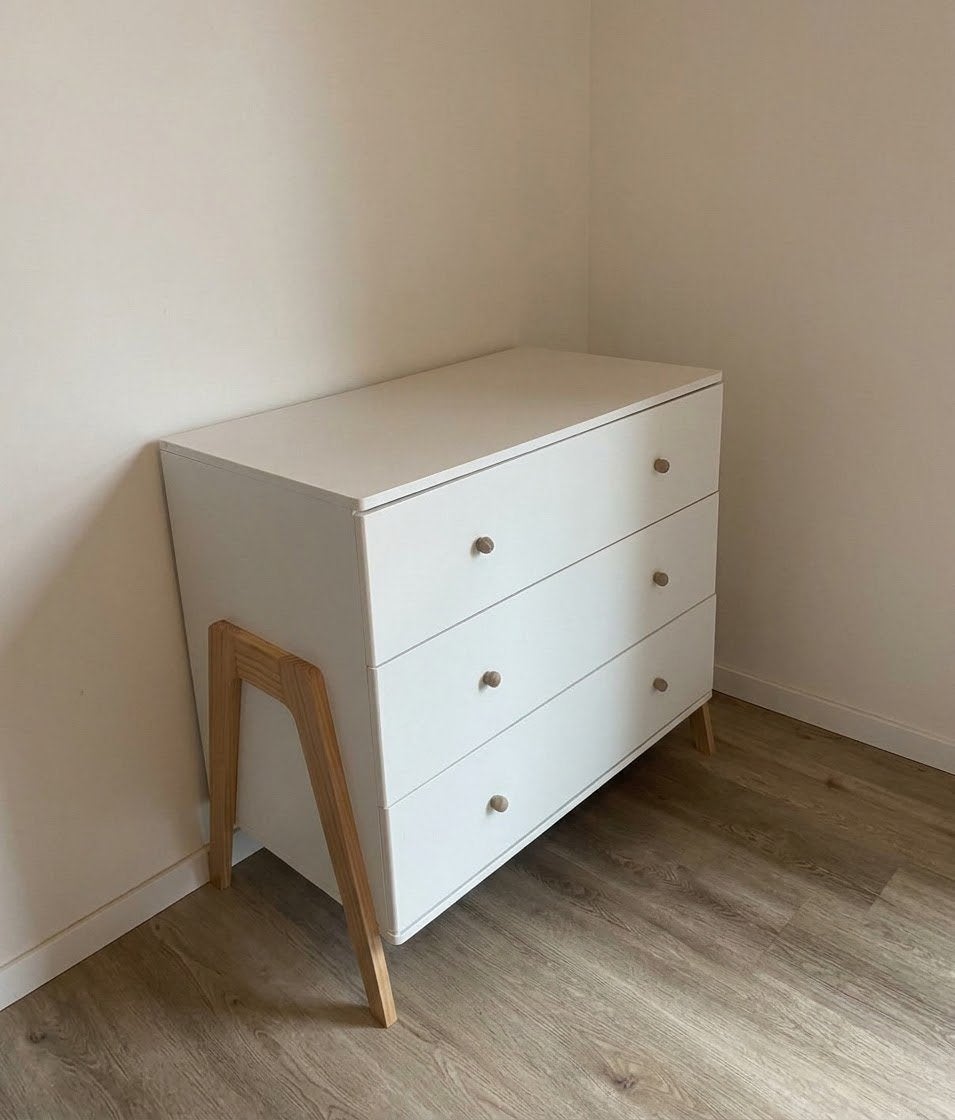 Petit Amelie Commode Bocca, Ophalen, 100 tot 150 cm, Zo goed als nieuw, 3 of 4 laden