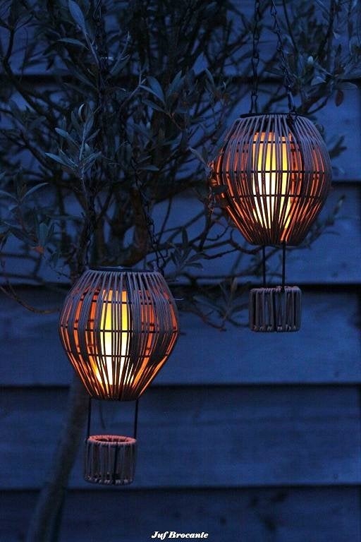 Solarlamp luchtballon, solar, tuinlamp, ballon, Huis en Inrichting, Woonaccessoires | Overige, Www.jufbrocante.nl, Www.jufbrocante.nl