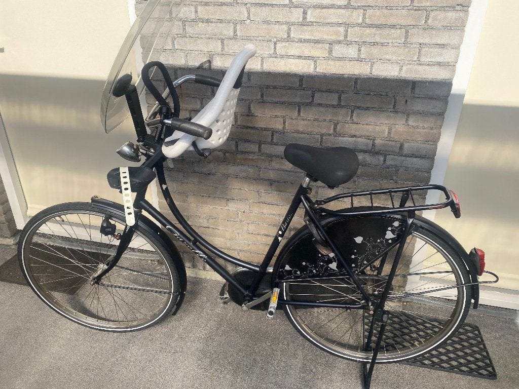 Gazelle fiets Basic met yepp voorzitje., Fietsen en Brommers, Ophalen, Terugtraprem, Gebruikt, 56 cm of meer