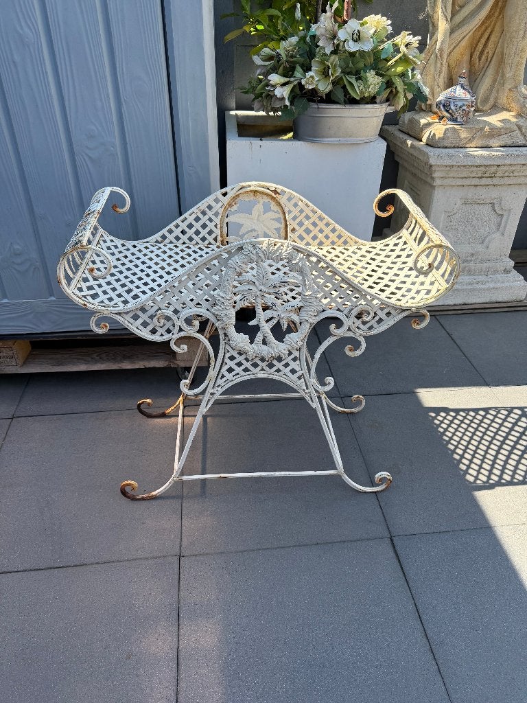 antieke  bloemen kar, Ophalen