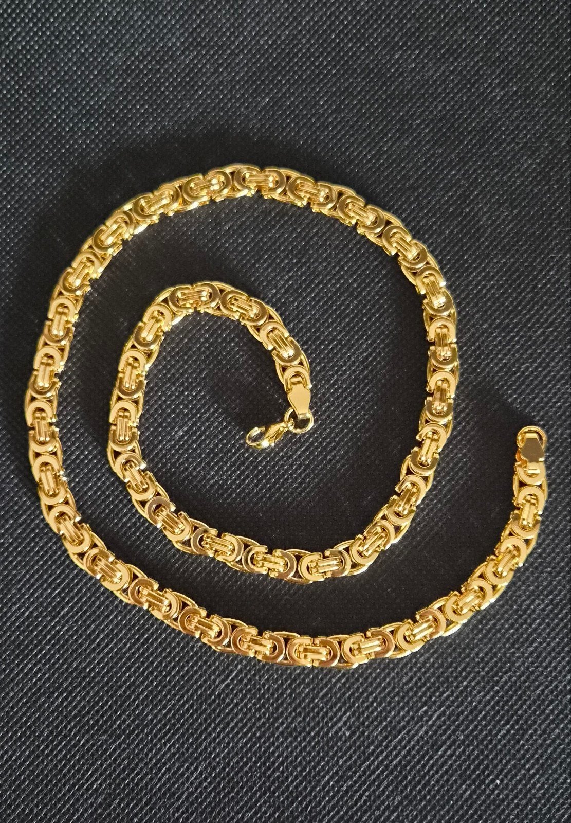 Stoere Koningsketting - 8mm, 54cm, Ophalen of Verzenden, Nieuw, Goud