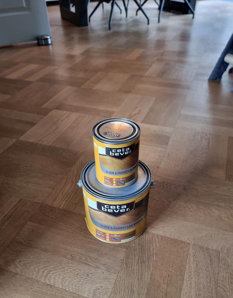 CetaBever Vloer & Parket Lak Binnen - Nieuw (2.5L + 0.75L), Ophalen of Verzenden, Nieuw, Verfspuit of Verfpomp
