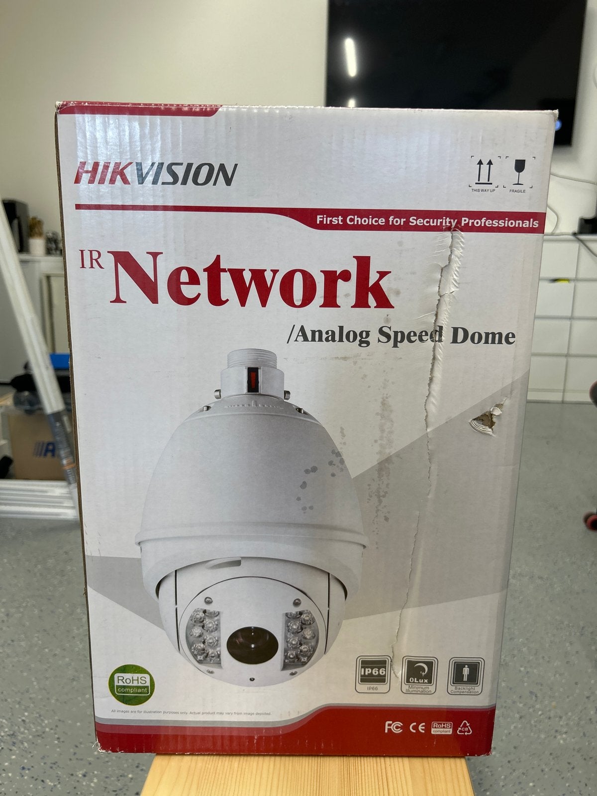 Hikvision IR Netwerk/Analoge Speed Dome Camera, Ophalen of Verzenden, Nieuw, Buitencamera