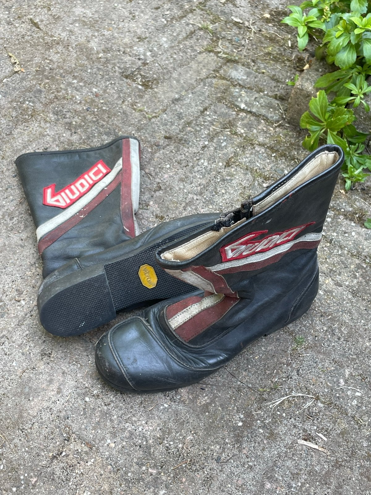 Vintage Giudici motorlaarzen en motorpak maat L/44, Ophalen, Tweedehands, Heren, Laarzen