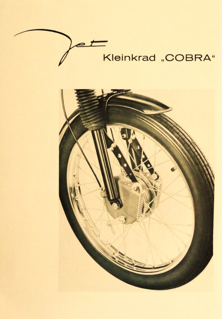 Folder ITALJET JET COBRA Sachs 1967 + ITALJET Kaart, Fietsen en Brommers, Handleidingen en Instructieboekjes, Nieuw, Ophalen of Verzenden