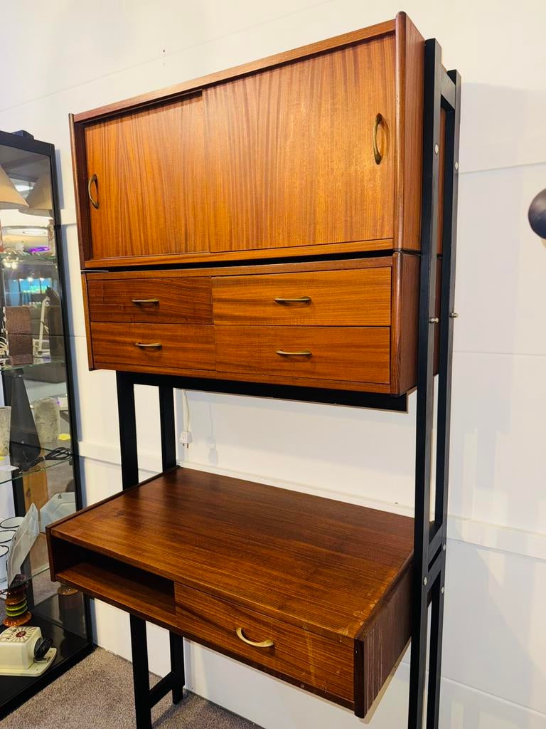 Vintage Simpla Lux wandmeubel bureau, Ophalen of Verzenden
