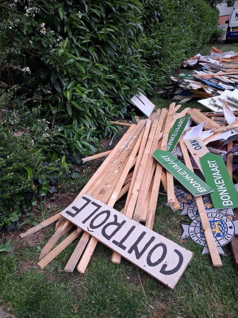 Hout/stookhout, Ophalen of Verzenden, Gebruikt, Overige houtsoorten, Overige typen