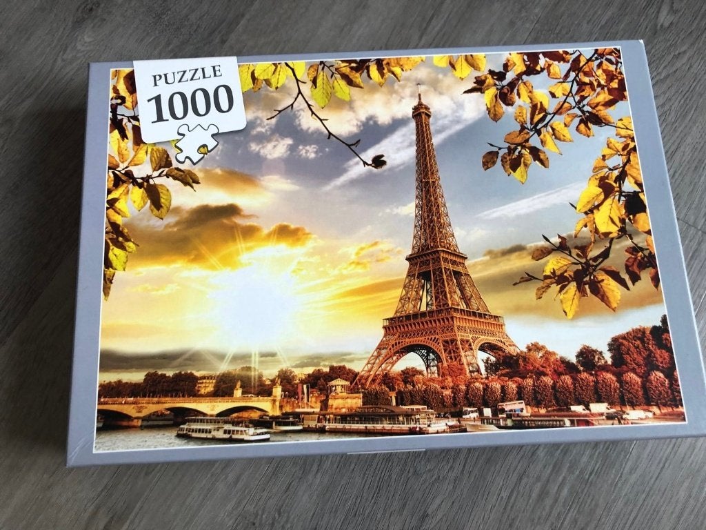Puzzel Eiffeltoren Parijs 1000 stukjes, Ophalen of Verzenden, 500 t/m 1500 stukjes, Zo goed als nieuw