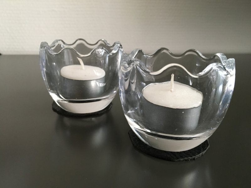 theelichthouder set van 2 stuks Leonardo samen, Ophalen of Verzenden, Nieuw, Glas, Waxinelichthouder