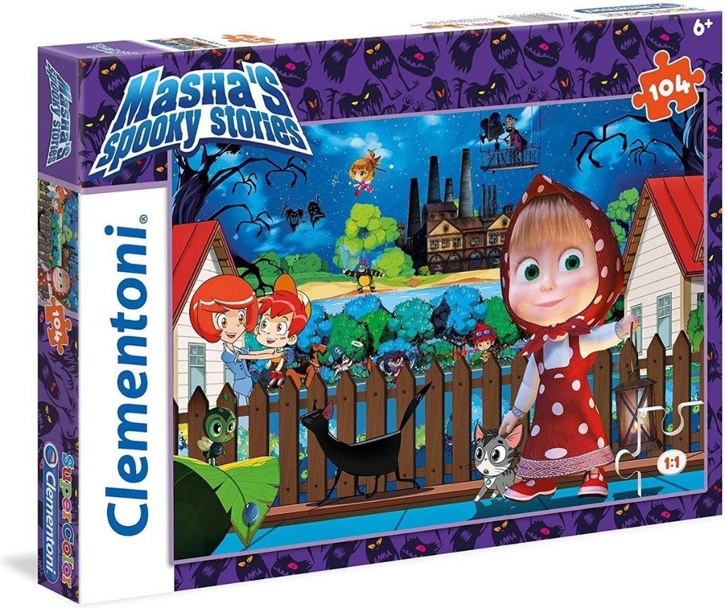 Clementoni: Masha en de Beer Spooky 104 stukjes, ., Nieuw, ., 6 jaar of ouder