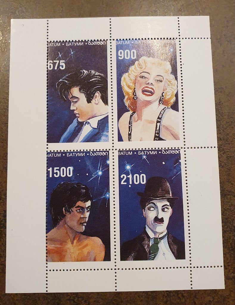 postzegelvel filmsterren - Hollywood sterren, Postzegels en Munten, Ophalen of Verzenden, Buitenland