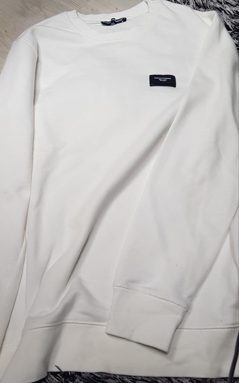 Herensweater dolce & gabanna wit mt M, Dolce & Gabbana, Maat 48/50 (M), Wit, Ophalen of Verzenden