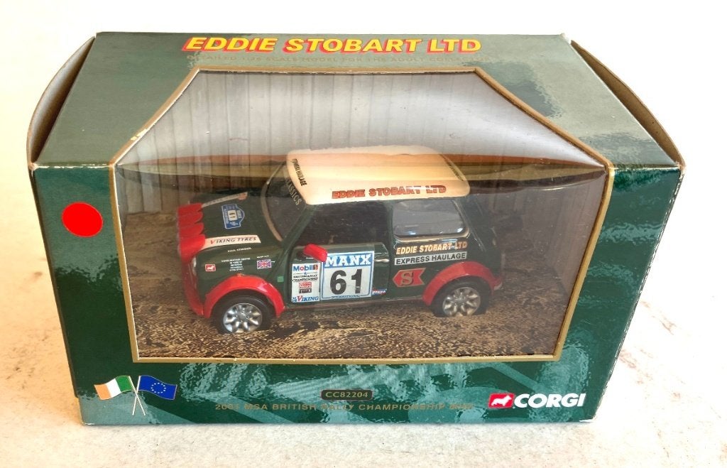 Mini Cooper Eddie Stobart red mirrors Corgi CC82204., Ophalen of Verzenden, Zo goed als nieuw, Auto