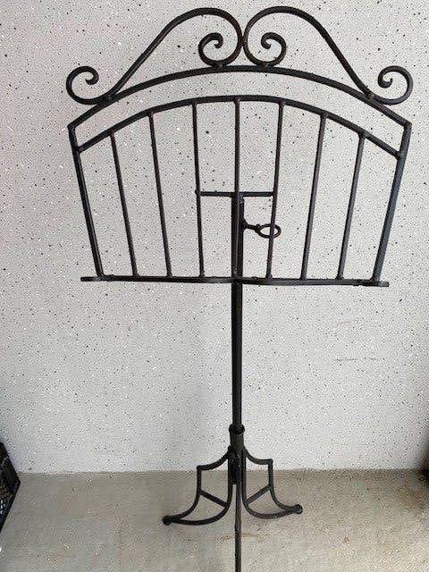 Muziekstandaard smeedijzer  Custom made, Ophalen of Verzenden, Zo goed als nieuw, Muziekstandaard