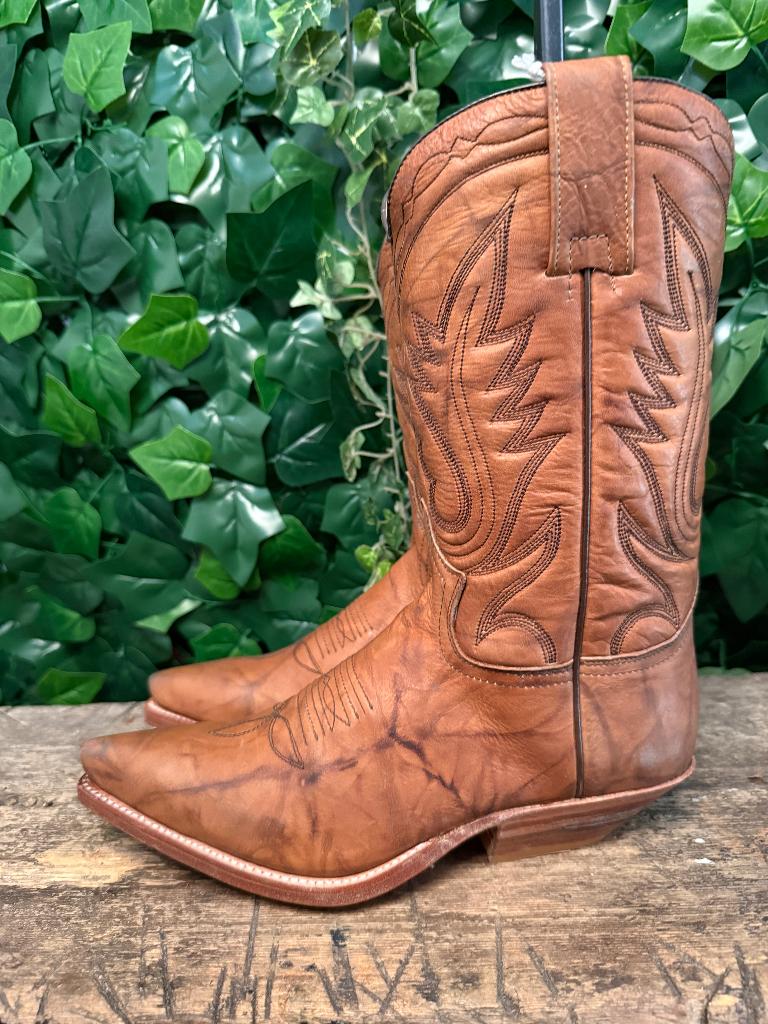 prachtige volledig leren vintage laarzen Sendra maat 39, Kleding | Dames, Schoenen, Nieuw, Hoge laarzen, Bruin, Ophalen of Verzenden