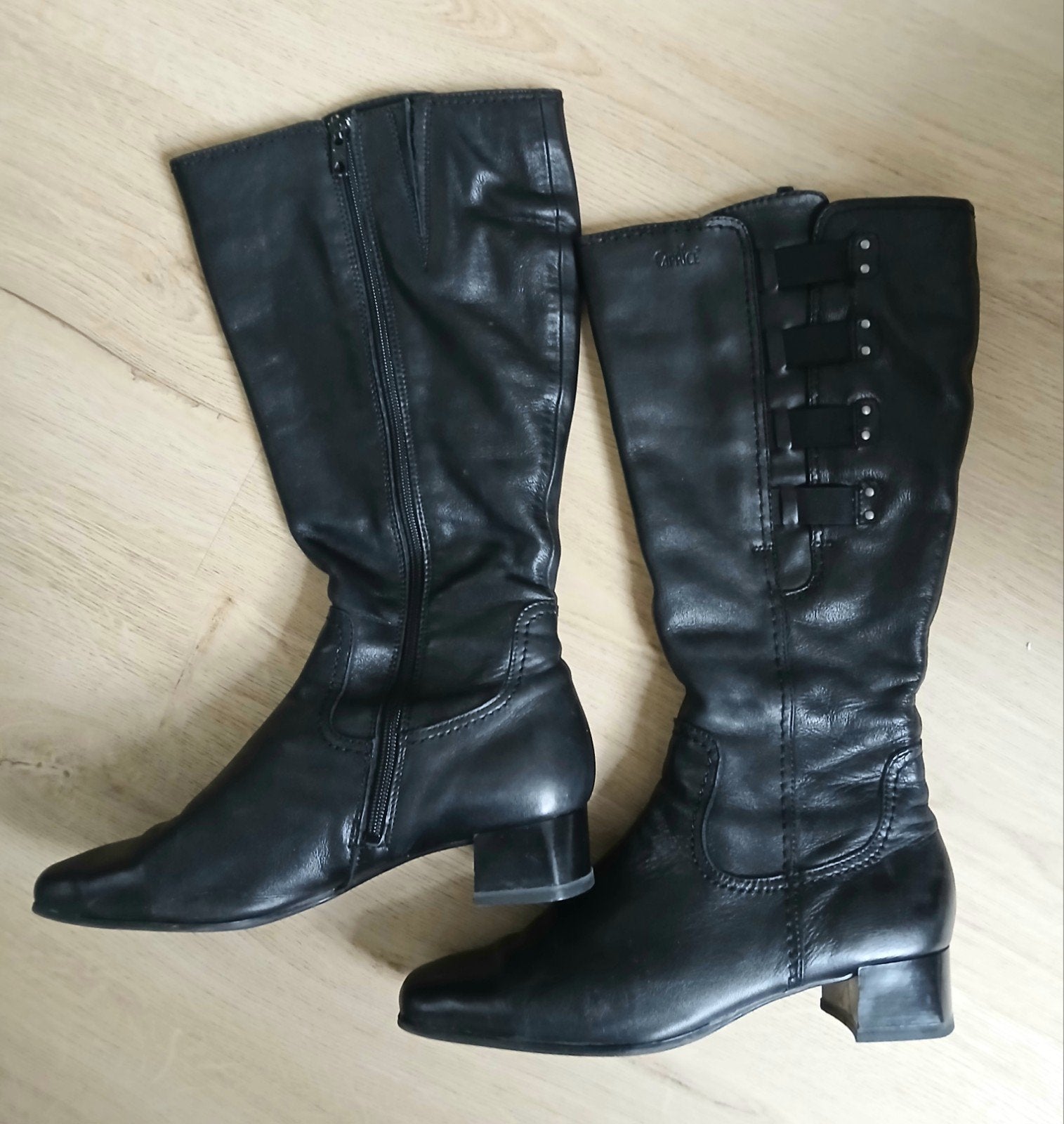 caprice laarzen, Kleding | Dames, Schoenen, Hoge laarzen, Zwart, Ophalen of Verzenden, Zo goed als nieuw