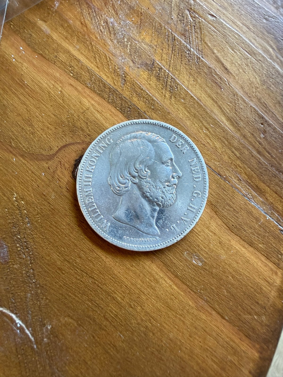 Zilveren 2½ Gulden Munt Koning Willem III 1850, Koning Willem III, Zilver, Ophalen of Verzenden, Losse munt