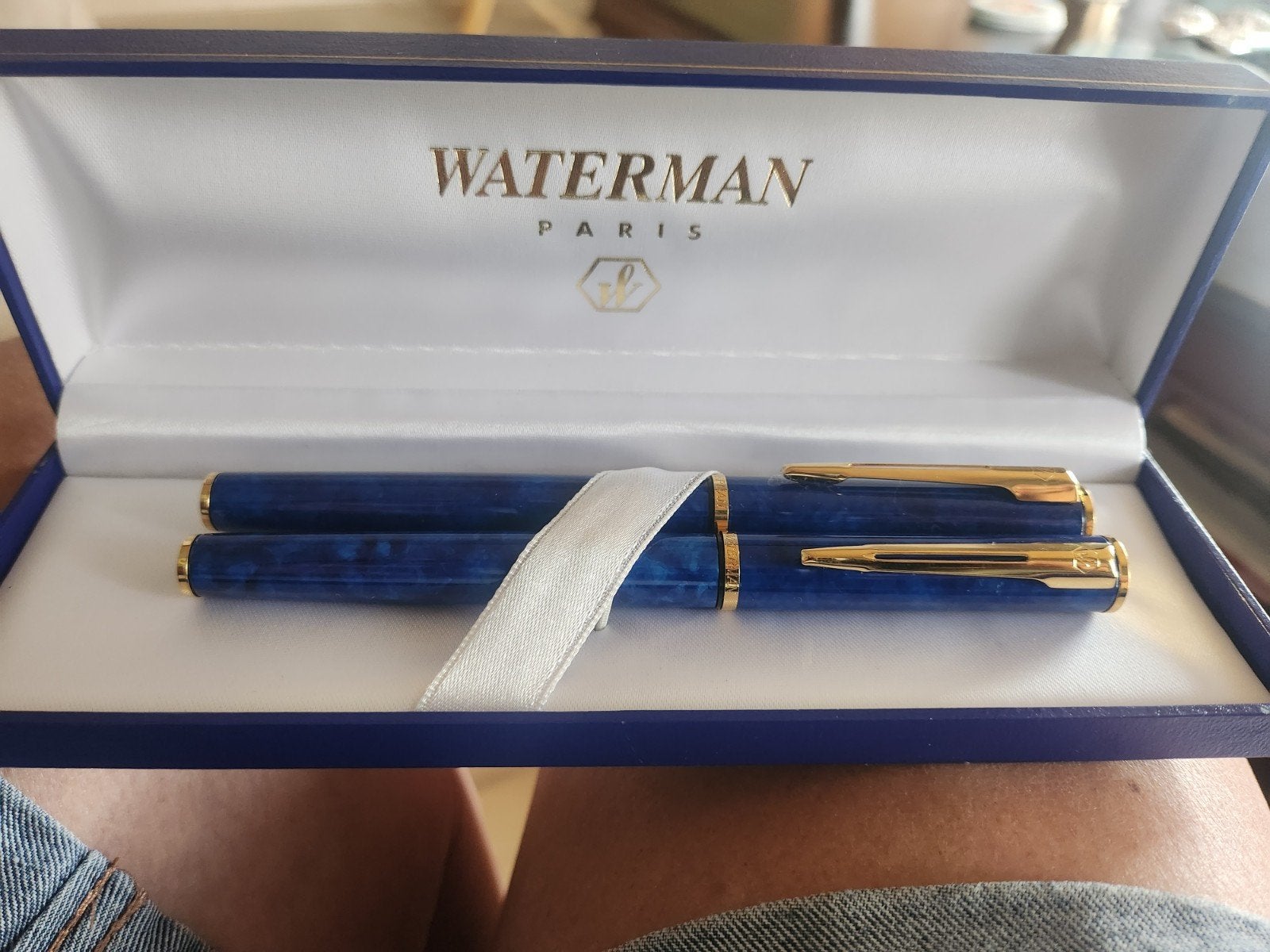 Waterman Pennenset - Vulpen en Balpen in Luxe Doos, Pennenset, Met doosje, Ophalen of Verzenden, Zo goed als nieuw