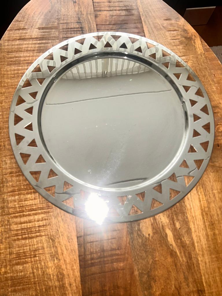 Alessi Inox 18/10 Schaal - Zo goed als nieuw, Overige materialen, Schaal, Rond, Ophalen of Verzenden