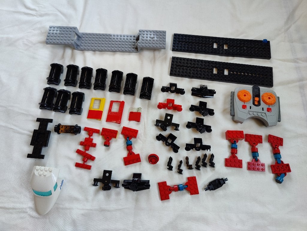 Partij lego trein onderdelen., Ophalen of Verzenden, Gebruikt, Lego