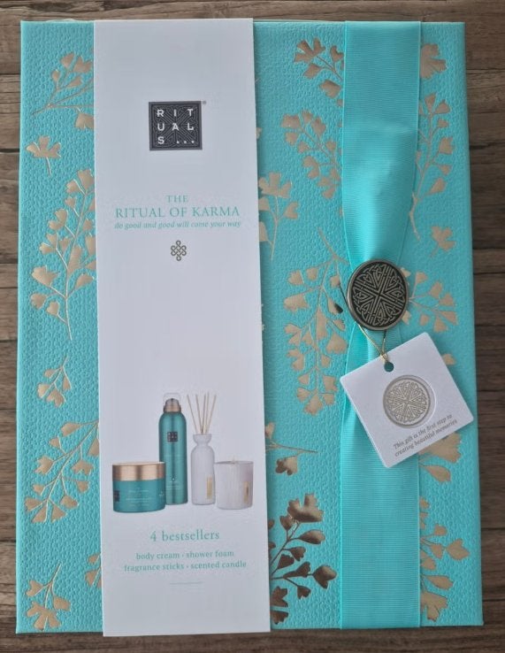 Rituals The Ritual of Karma Giftset - 4 Bestsellers Maat L, Ophalen of Verzenden, Nieuw, Bad & Douche
