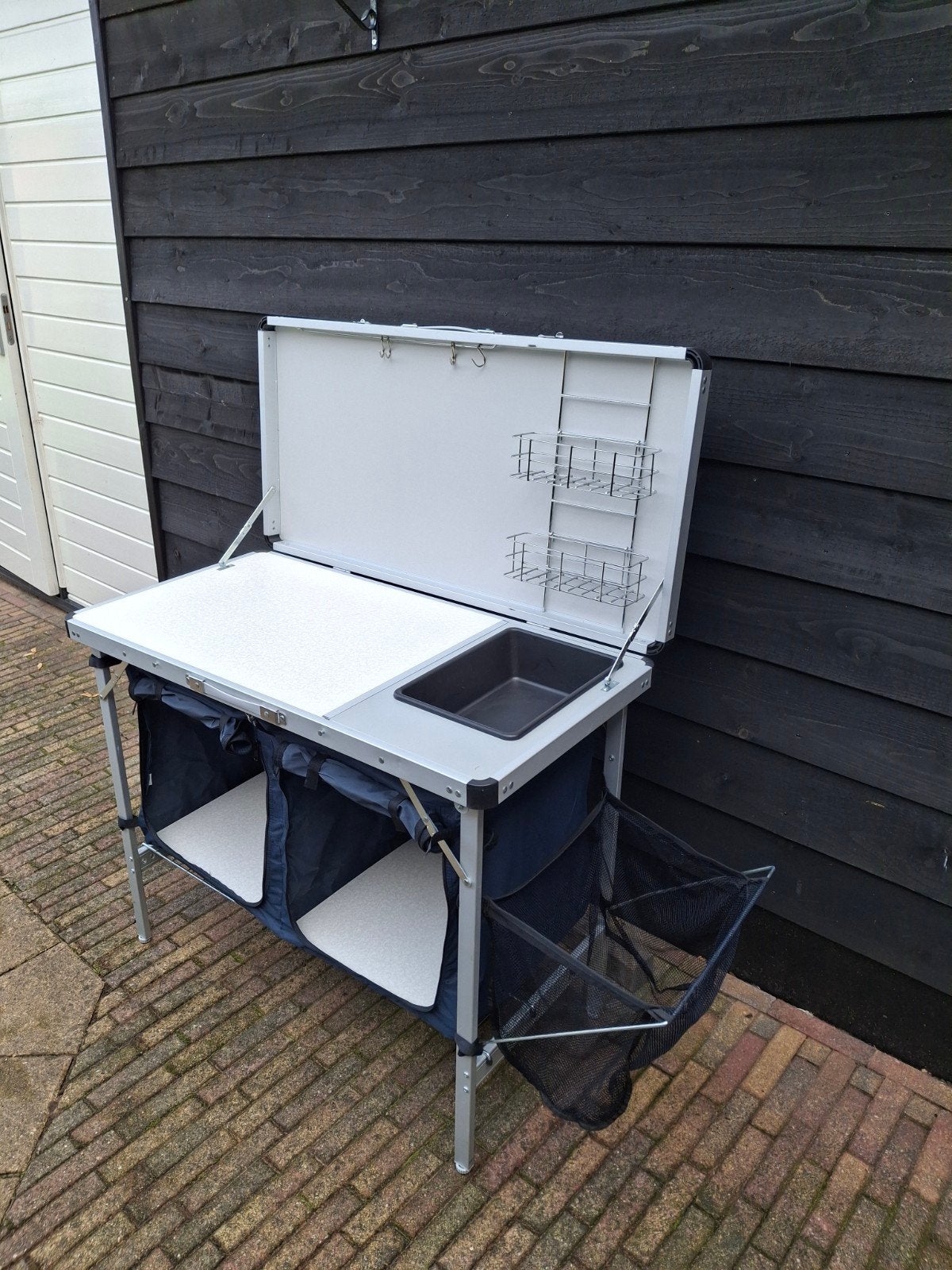 campingkast/ campingkeuken van aluminium van Fun Camp, Ophalen, Zo goed als nieuw, Campingkast