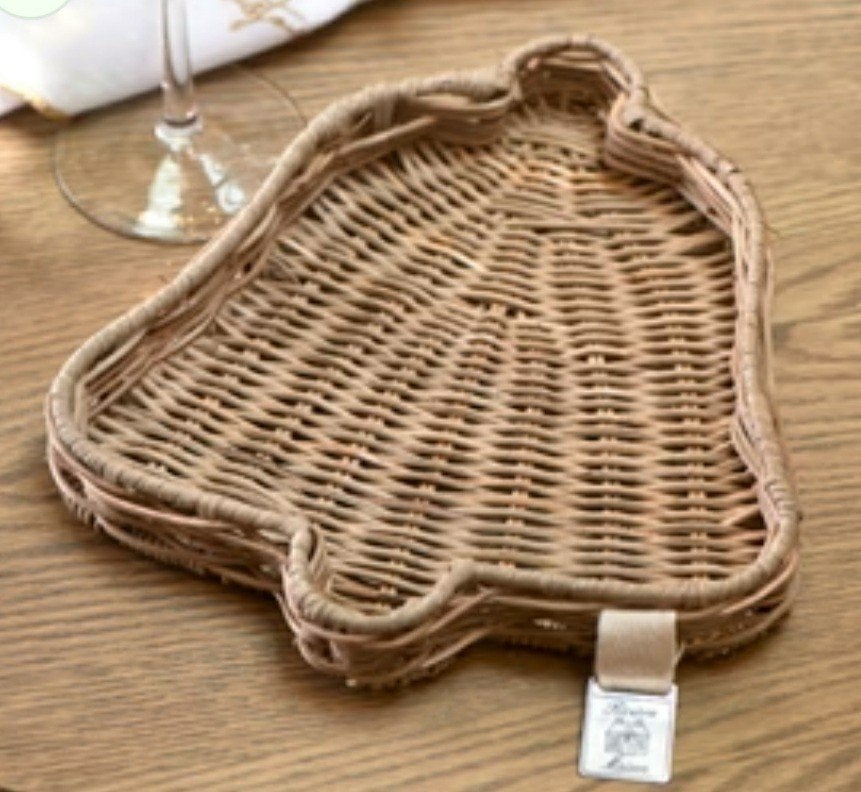 riviera maison rustic rattan christmas bell mini tray 25%, Ophalen, Nieuw
