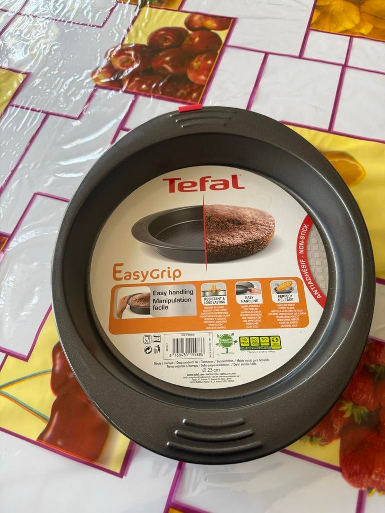Tefal EasyGrip Bakvorm Rond Ø23 cm - Nieuw, Overige typen, Nieuw, Ophalen of Verzenden, Metaal