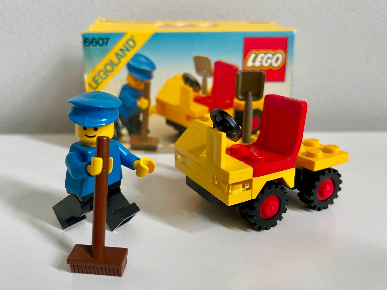 LEGO Legoland 6607: service wagentje, Compleet, Gebruikt, Lego, Ophalen of Verzenden